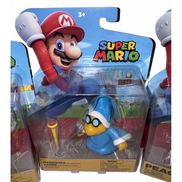 Mario Bros Magikoopa Paratroopa Mario Piranha Peach Action Figures Lot of 5 Set - Picture 5 of 8